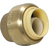 XFITTING 1/2 inch Push Fit Cap, Push to Connect End Cap Plug, 2 Pieces