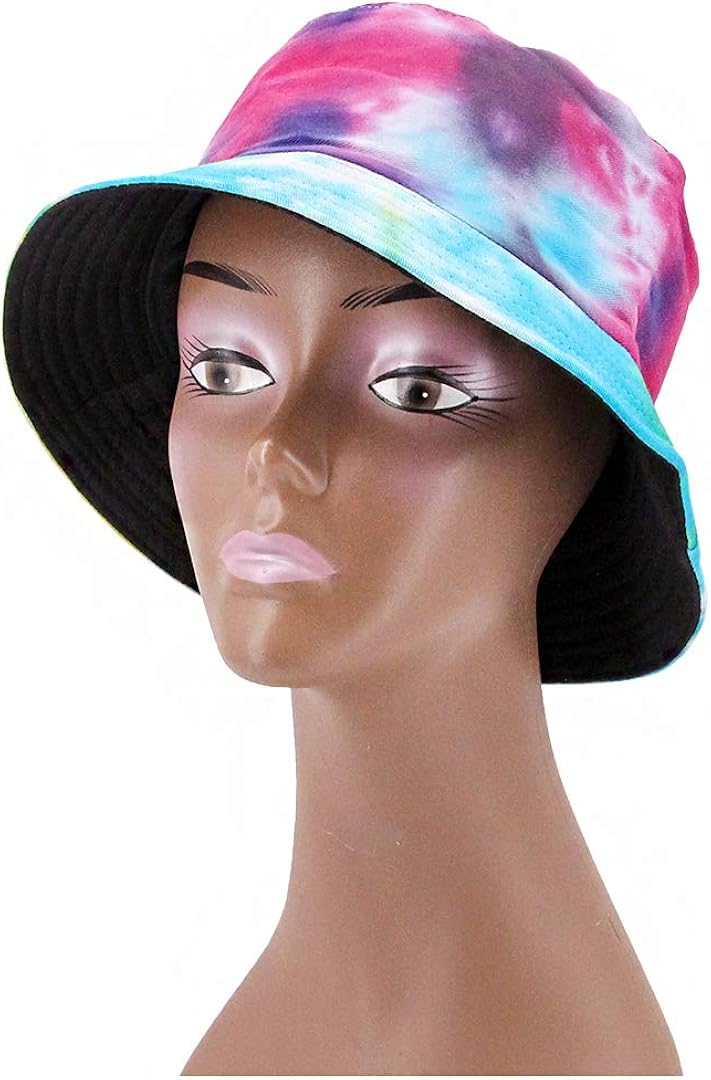 Surkat Reversible Bucket Hat, Women Cotton Fisherman Hat Sun Protection Packable for Summer Outdoor Traveling at  Women’s Clothing store