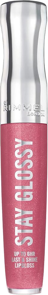 Rimmel Stay Glossy Lipgloss Stay My Rose Long Lasting Shine Double Moisture view 2