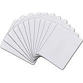 A-SUB Sublimation Mouse Pad Blank Rectangular Blanks 12 pcs for Sublimation Transfer Heat Press Printing Crafts 24x20x0.2cm White