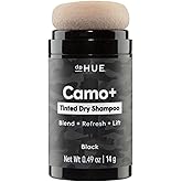 dpHUE Camo+ Tinted Dry Shampoo, Black - Gray, Root &amp; Scalp Coverage for Women &amp; Men - Non-Aerosol - Absorbs Oil &amp; Adds Visible Volume