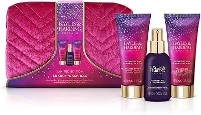 Baylis & Harding Midnight Fig & Pomegranate Wash Bag Gift Set - Vegan