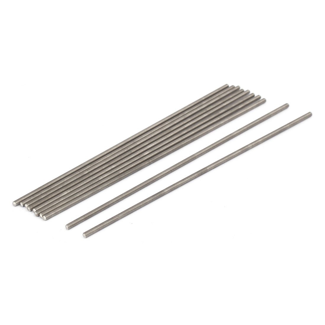 Sourcingmap M3 x 160mm 0.5mm Pitch 304 Stainless Steel Fully Threaded Rods Bar Studs 10 Pcs