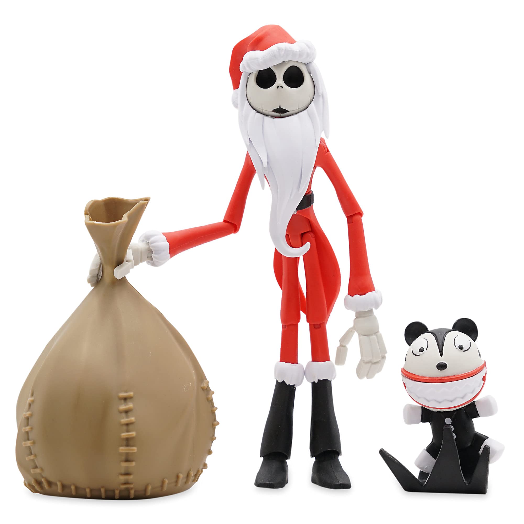 Disney Santa Jack Skellington Action Figure – The Nightmare Before Christmas Toybox, Multicolored