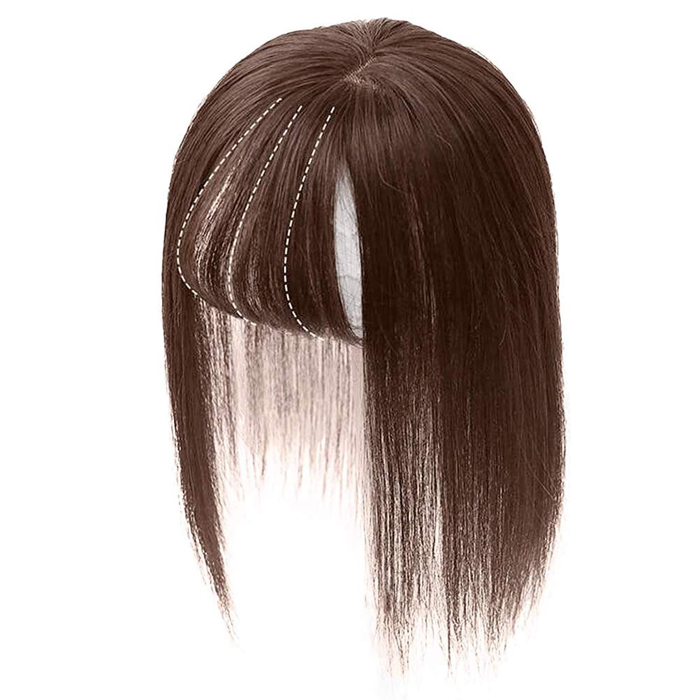 Silk Base Human Hair Topper, Hair Toppers Silk Base Crown Topper Human Hair Clips Toppers Top Hairpieces for Women Thinning Hair Cover
