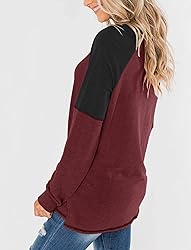Bingerlily Women's Casual Long Sleeve Tunic Tops