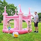 Teamson Kids - Water Fun Castle Inflatable Kiddie
