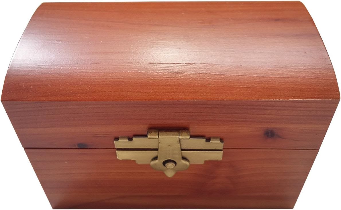 A Amish Made Midget Pirata Pecho de Cedro Caja, 2 