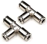 12mm Union Tee Push to connect fittings Stainless