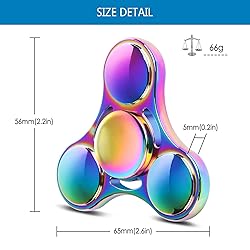 ATESSON Fidget Spinner Toy Durable Stainless Steel