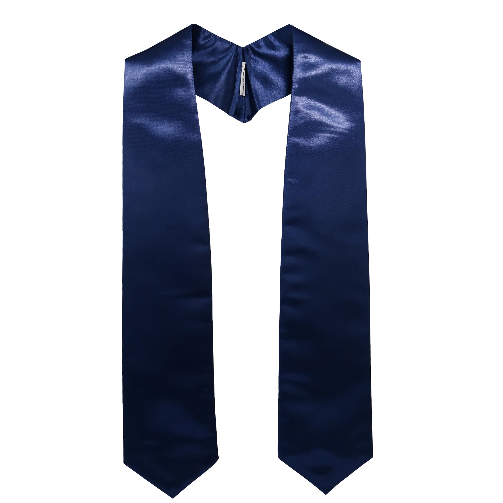 GraduationMall Graduation Stole for Adults Clergy Choral Stoles Academic Sash for School Church Ceremony Unisex 60" 152cm Navy Blue