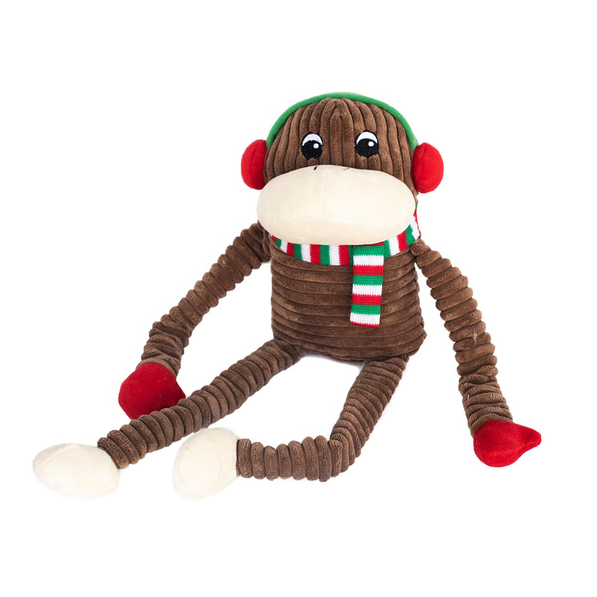 ZippyPaws Holiday Crinkle Monkey - XL