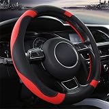 SFONIA Steering Wheel Cover 37-38cm Microfiber Leather Red Anti-slip 15 inch view 4