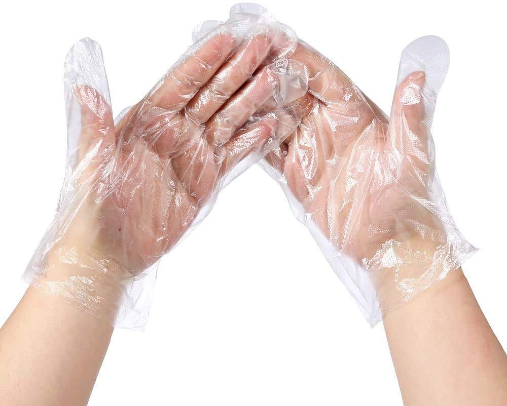 A1SONIC® 100pcs Disposable Gloves Safety Sterile Gloves Food Safe Gloves Polyethylene Gloves