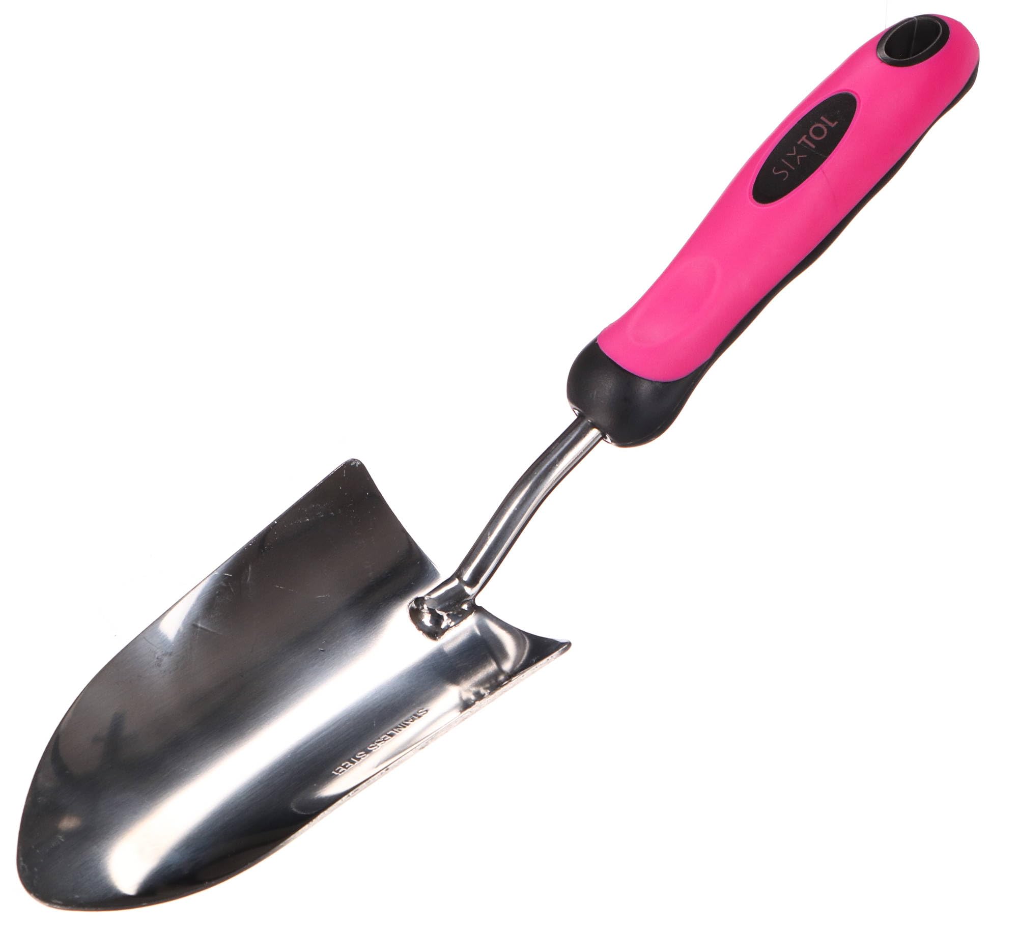 SIXTOL GARDEN PINK ONE Garden Trowel | Stainless Steel | Pink Colour | 33 cm | Garden shovel | Gardening