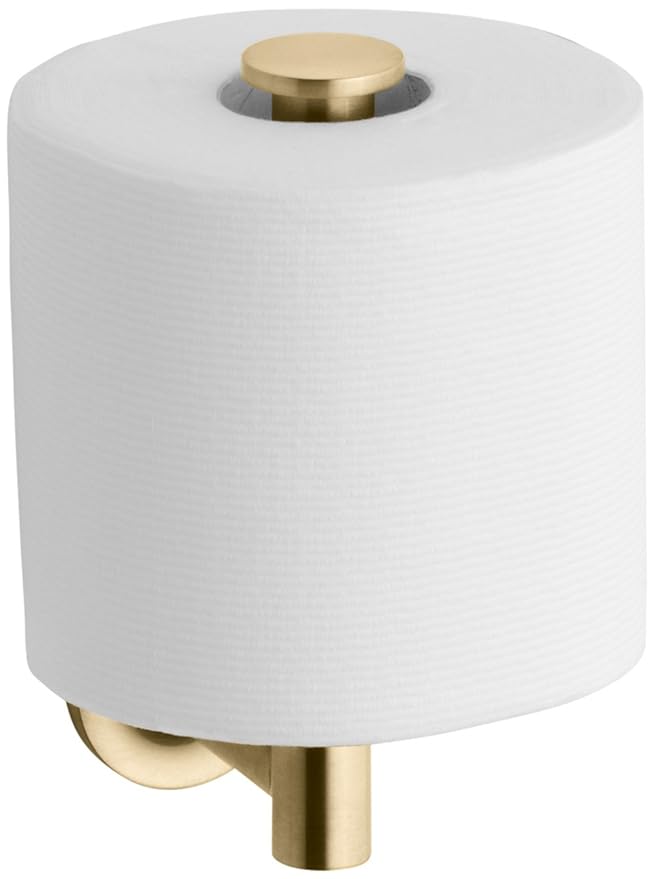 KOHLER K14444BGD Purist Vertical Toilet Tissue Holder, Vibrant Modern