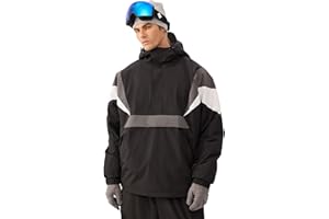 GSOU SNOW Men's Baggy Snowboard Jackets Waterproof Ski Jacket Women Insulated Pullover 2L Snow Coat