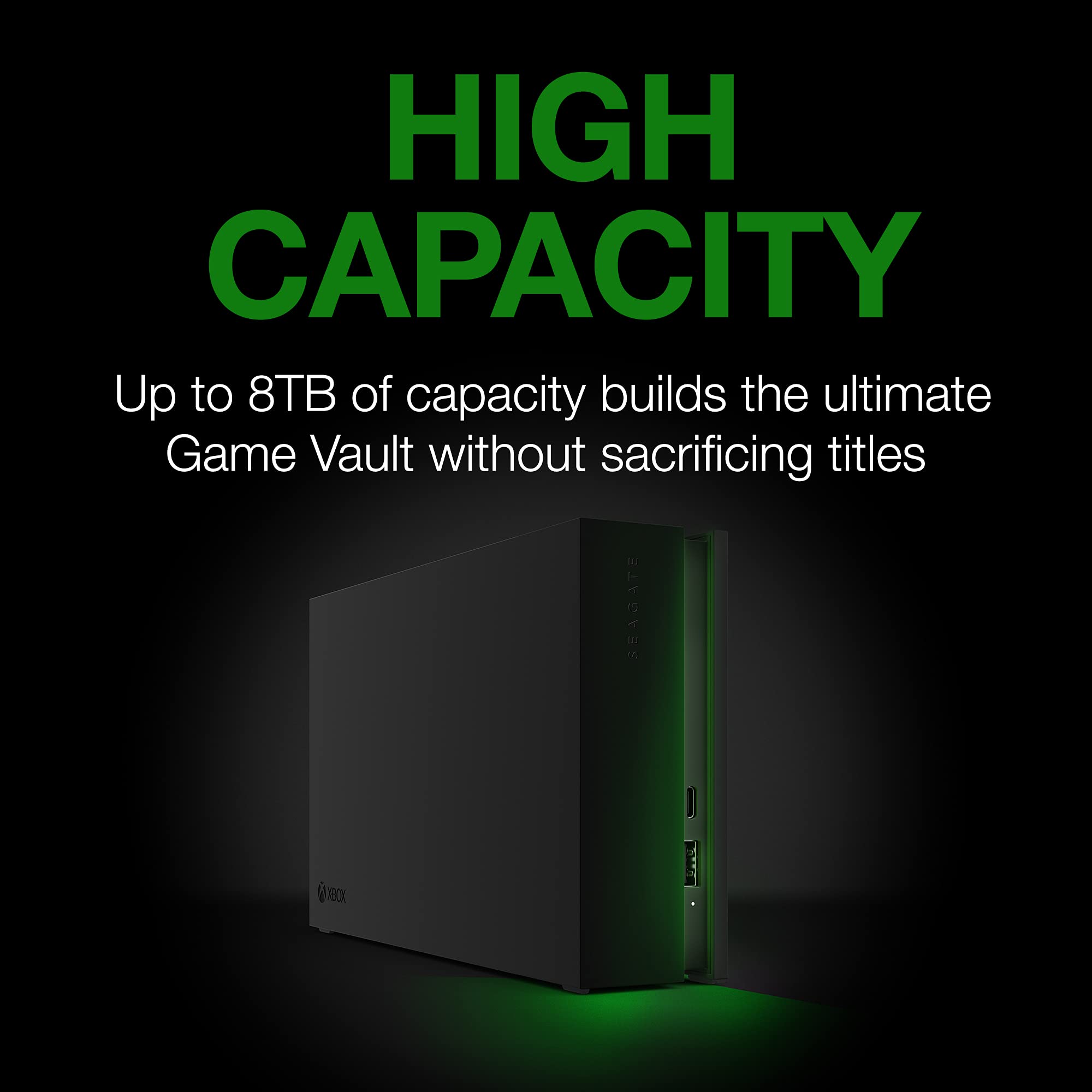 Seagate Game Drive Hub 8TB USB 3.2 Gen 1 External Hard Drive for Xbox, Black