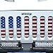 u-Box Wrangler JK Grill Insert US Flag Front Grille Insert Mesh Deflector Bug Screen for 2007-2018 Jeep JK Wrangler & JKU Unlimited