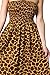 One-Size-fits-Most Tube Dress/Coverup with Animal Print - Giraffe