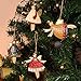 AYOGU Lot of 12 PCS Tin Dancing Angels Christmas Tree Ornaments,Xmas Tree Decorative Hanging Ornaments for Holiday Party,Home Decorations