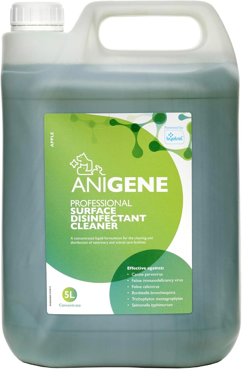 ANIGENE Surface Disinfectant Cleaner Byotrol 5 L Apple Scent UK Made