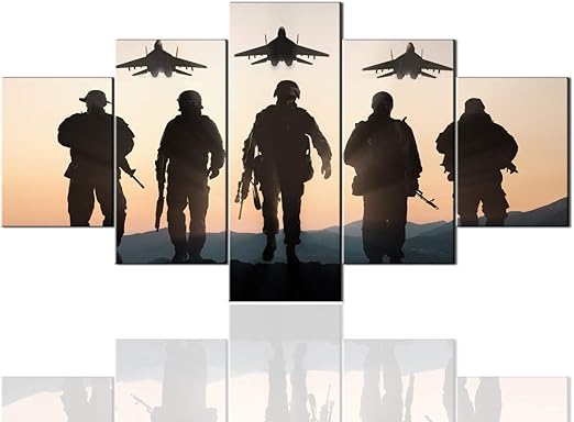 Amazon Com Mens Room Decor 5 Panel Military Canvas Native
