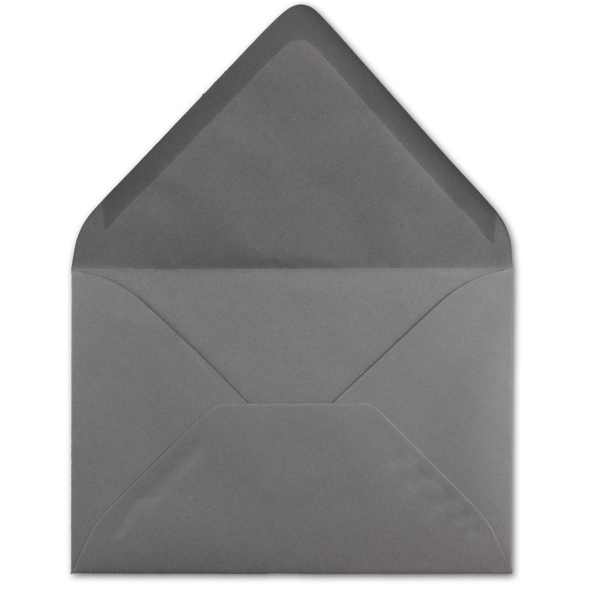 Glüxx-Agent 25 DIN C5 envelopes graphite - 22.0 x 15.4 cm - 110 g/m² wet-glue postal envelopes without window ideal for Christmas greeting cards invitations from your