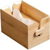 AUUKYII WoodenTissue Box Tissue Holder Dispenser Paper Cover Case Napkin Holder Home Decor for Bathroom Living Room Office Car Kitchen
