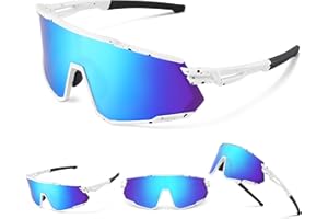 suoso Sports Polarized Sunglasses for Men: TR90 UV400 Protection Cycling Sun Glasses