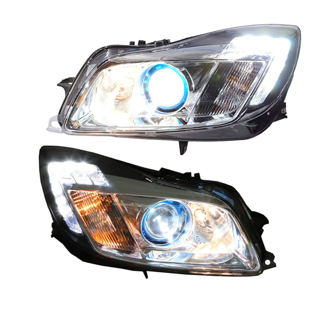 2pcs Headlight Assemblies For Buick Regal 2009 2013 Bi Xenon Lens Projector Double Beam Xenon Hid Kit With Led Daytime Buy Online In Botswana At Botswana Desertcart Com Productid 164394510