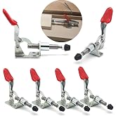 MIKMAYTOO Push Pull Action Toggle Clamps 6 PACK 301AM Latch Anti-slip Hand Tool 110Lbs Holding Capacity Quick Release Clamp &hellip; (301AM)