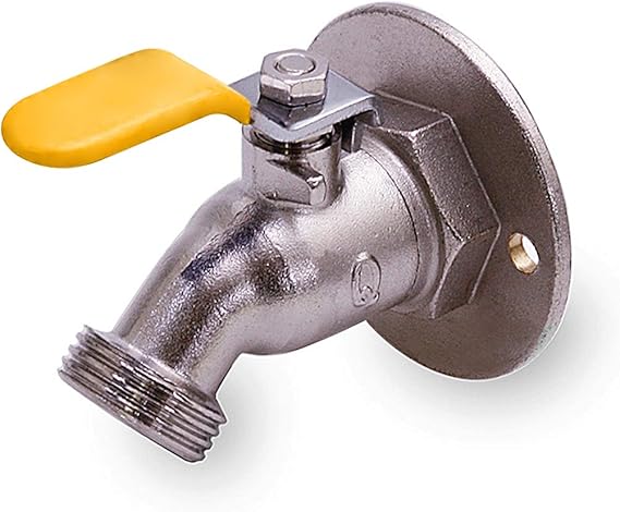 hose bibb with flange