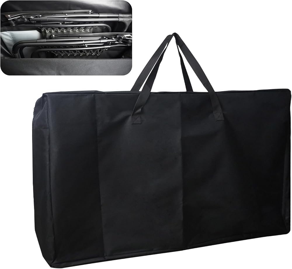 Ostlttyn Large Garden Chair Storage Bag 105x73x28cm Heavy Duty Black