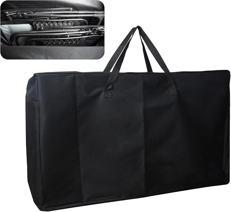 Ostlttyn Large Garden Chair Storage Bag 105x73x28cm Heavy Duty Black