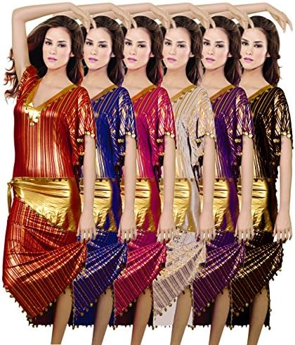 Oriental Abaya Handmade Sexy Beaded Saidi Costume Galabya Belly Dance Lingerie-Pink
