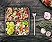 Chef's Star 3 Compartment Reusable Food Storage Containers with Lids - Microwave Safe - Dishwasher Safe - Bento Lunch Box - Stackable - 10 Pack