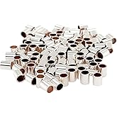 100pcs 925 Sterling Silver Tube Crimp Beads, 2 X 1.4MM, by CRAFT WIRE