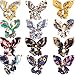 JOYOYO 12Pcs Big Bow Hair Scrunchies Silky Bunny Scrunchy Elastic Hair Bands Hair Ponytail Holder Scrunchy Ties Vintage Accessories for Women Ladies