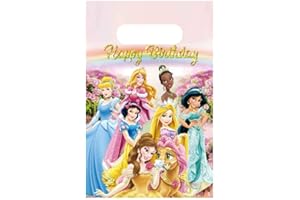 ANANJU 30pcs Princess Party Gift Bags,Candy Bags,Goody Bags ,Princess Birthday Party Supplies Decorations (Bag30pcs)