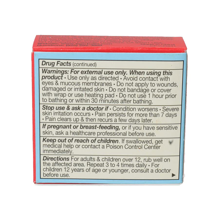 Tiger Balm, Red Pocket Size Tin, Extra Strength Tiger Balm 4 g Balm