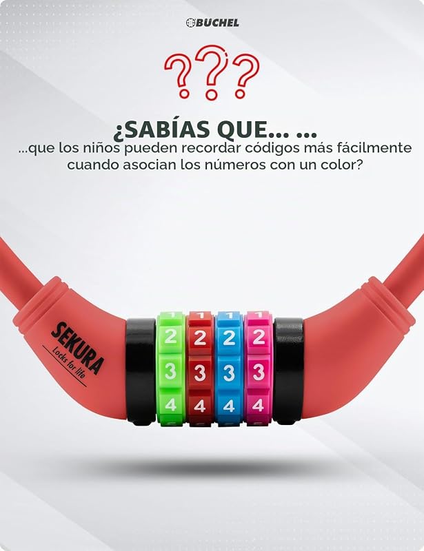 Candado con combinación numérica para niños