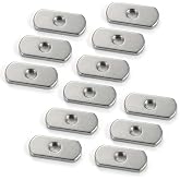EDSRDPLT 9001 1/4"-20 Threaded Centered Kayak Knob Nuts Hardware, Kayak Rail Track Screws Track Nuts, Stainless Steel Kayak Screws, Outdoor Parts Tool Rails Bolts for Canoe Boat.