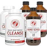 Silver Fern Brand Ultimate Clean-Up Kit - Moderate to Severe Issues - Cleanse Capsules & Nano Scrub Liquid, I Kit, 30 Day Supply, No Gluten, No Dairy, Made in USA