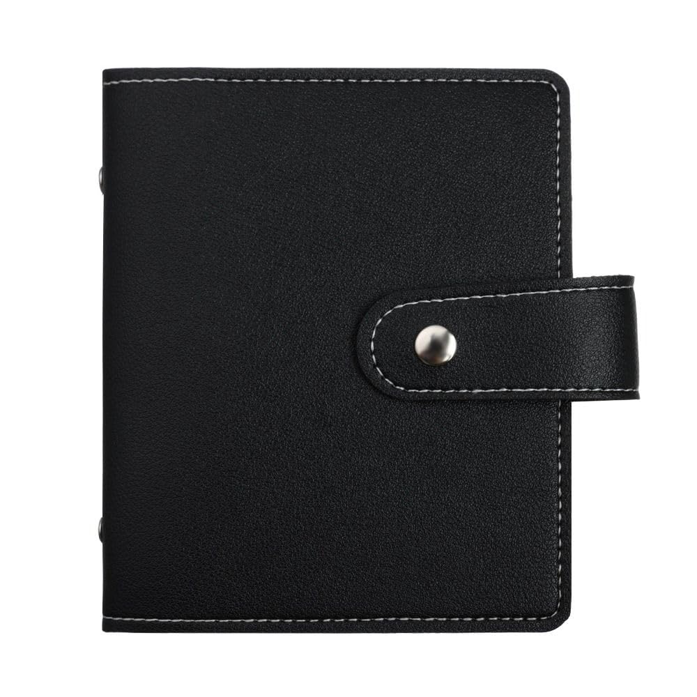 Risedot Business Card Holder Holder, PU Leather Name ID Card Holder, Business Card Organizer with 64 Card Slots