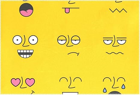 Amazon ランチョンマット 表情 笑う 1枚セット 義務用 断熱 撥水 防汚 速乾 水洗いok 耐久性 シワに対する 家庭用 シンプル 便利 お手入れ 便利 ランチョンマット オンライン通販