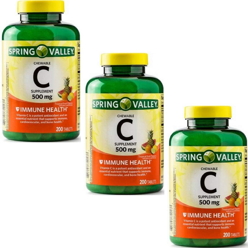 Spring Valley Vitamin C Chewable Fruit Tablets Shelly