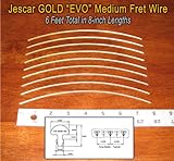 Guitar/Banjo Fret Wire - Jescar GOLD Medium/Medium Gauge
