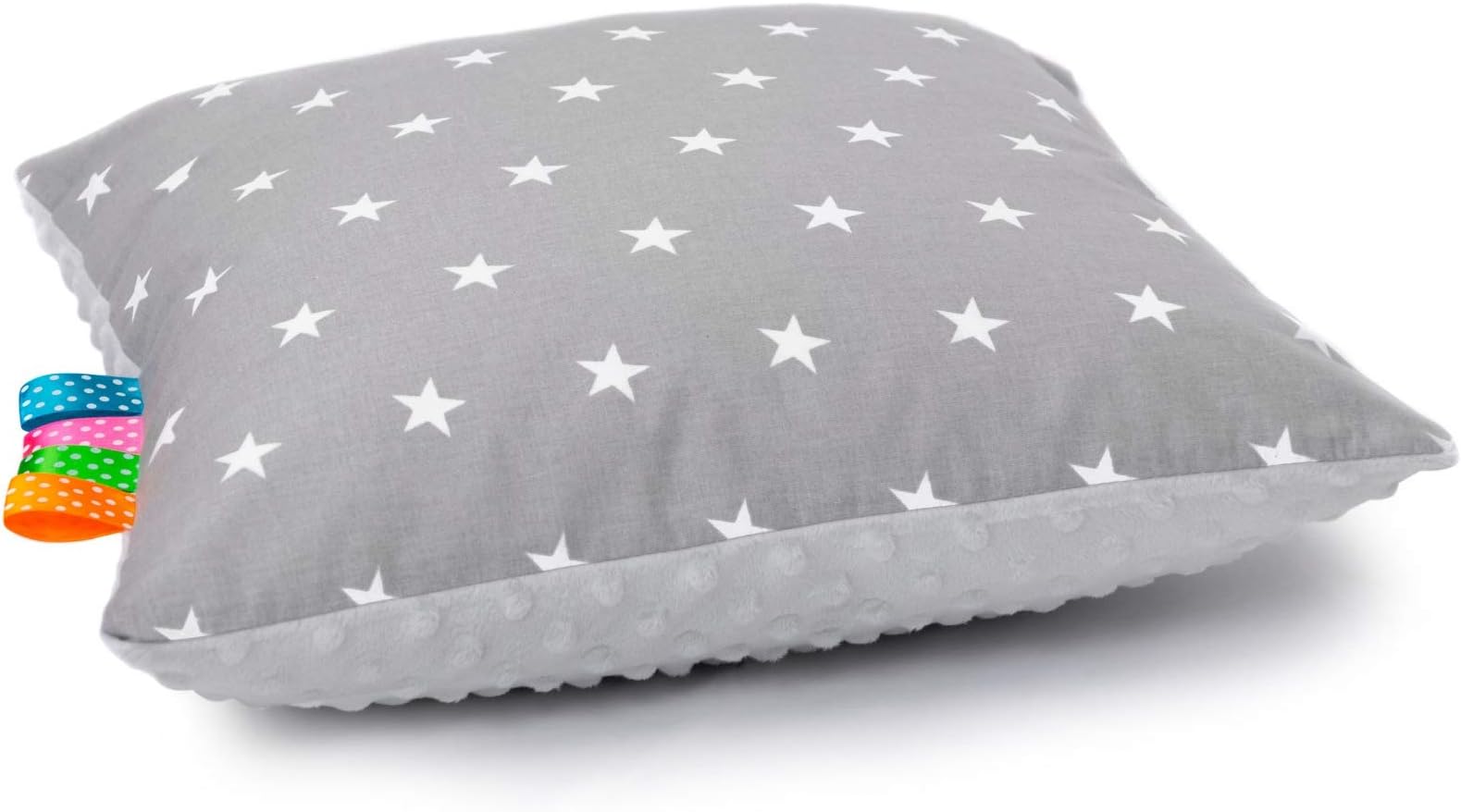 Glocal Berlin – Decorative Cushion with Soft Filling 40 x 40 cm, Stars Design, Grey