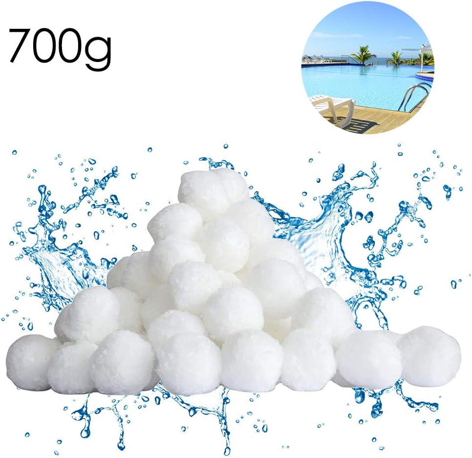 700g Filter Balls, Pool Filter Balls, Fiber Filter Media for Swimming